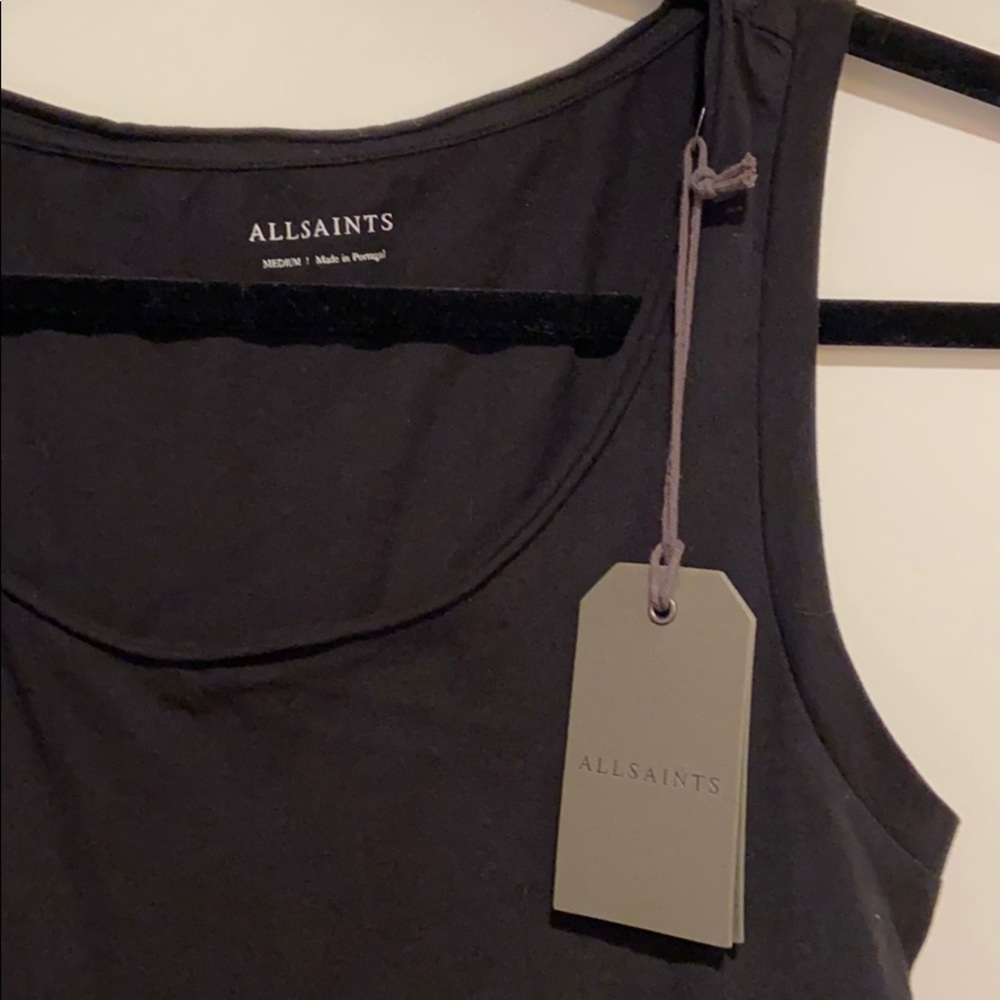 NWT All Saints Black Tank Top